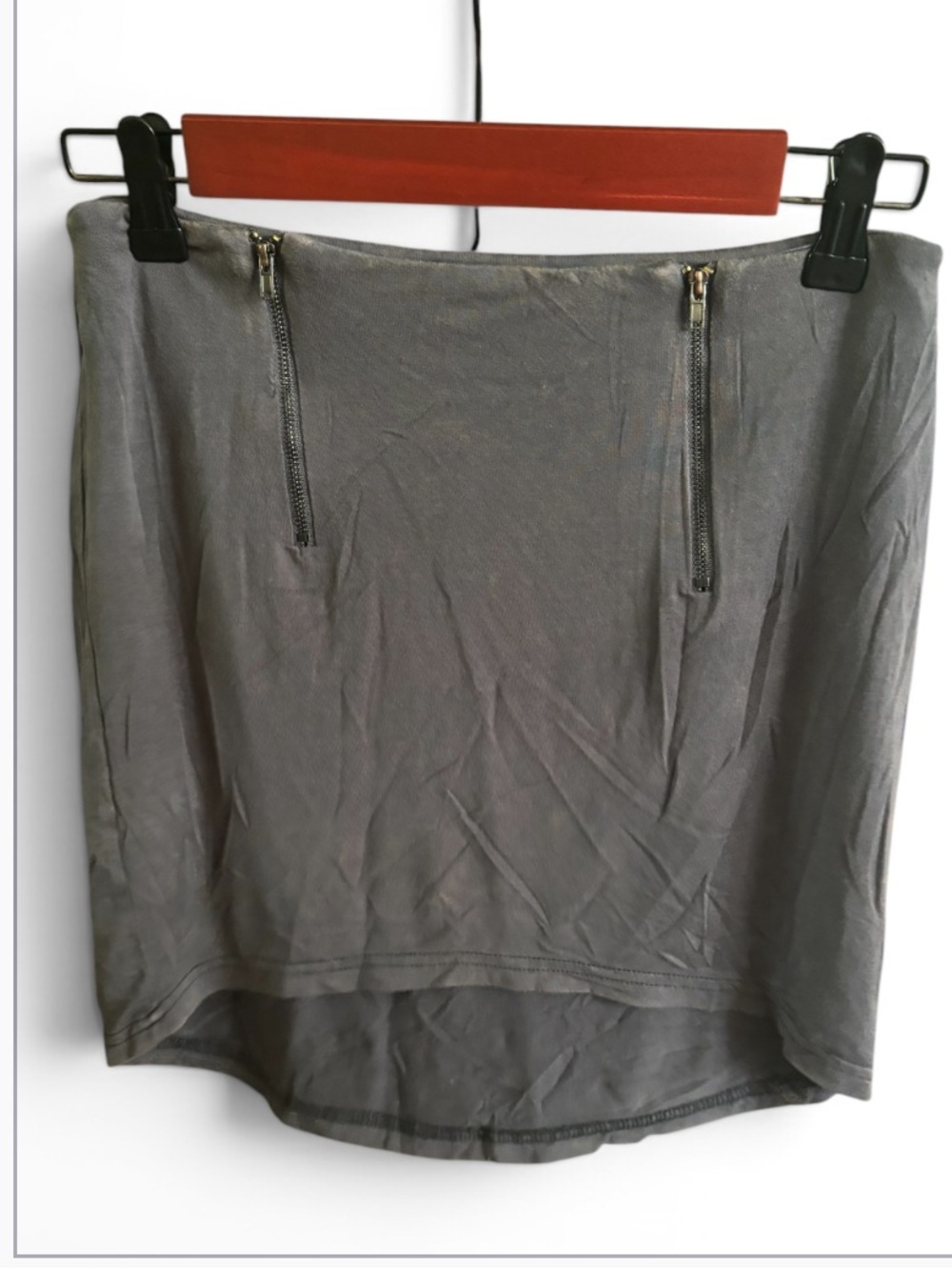 POL High Low Mineral Washed Skirt